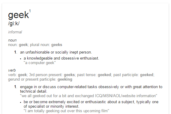 definition of geek