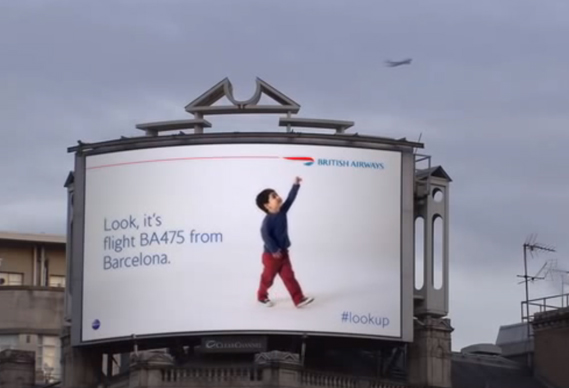 BA outdoor digital ad