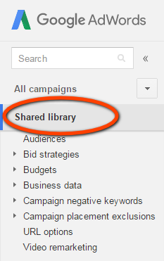 AdWords shared library